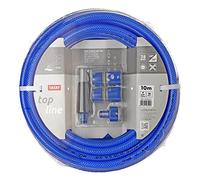 TATAY Kit Tuyau d'Arrosage Blue Line 10 Mètres Ø5/8", 3 Couches, sans BPA | TATAY Kit Tuyau d'Arrosage Blue Line | Blue Line 10 m Ø5/8" 15mm | Résiste 28 bar, -20°/60° | 3 Couches | sans BPA, Bleu
