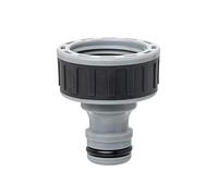 TATAY Nez de Robinet Femelle 3/4" Premium, Connecteur Universel pour Tuyau d'Arrosage, Protection solaire, Installation facile, Gris - Noir