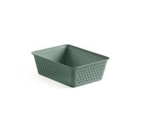 TATAY Organisateur de Tiroir A6 Bohol | Paniers et Boîtes de Rangement | Design Minimaliste Fonctionnel | Ordre Maison et Bureau | Plastique Recyclé sans BPA | 12,5x16,5x5,5 cm, Vert