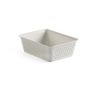TATAY Organisateur de Tiroir A6 Bohol, Design Minimaliste Fonctionnel | TATAY Organisateur Tiroir A6 Bohol | Paniers de Rangement | Recyclé sans BPA | 12,5 x 16,5 x 5,5 cm | Usage Quotidien, Blanc