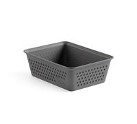 TATAY Organisateur de Tiroir A6 Bohol | Paniers et Boîtes de Rangement | Design Minimaliste Fonctionnel | Ordre Maison et Bureau | Plastique Recyclé sans BPA | 12,5x16,5x5,5 cm, Gris
