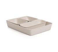 TATAY Organisateur de Tiroir Baobab | Set de 4 : A6 + A5 + A4 + Slim | Paniers et Boîtes de Rangement | Design Élégant Fonctionnel | Ordre Maison et Bureau | Plastique 100% Recyclé sans BPA, Ecohome