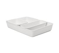 TATAY Organisateur de Tiroir Baobab | Set de 4 : A6 + A5 + A4 + Slim | Paniers et Boîtes de Rangement | Design Élégant Fonctionnel | Ordre Maison et Bureau | Plastique Recyclé sans BPA, Blanc