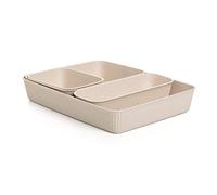 TATAY Organisateur de Tiroir Baobab | Set de 5 : 2xA6 + A5 + A4 + Slim | Paniers et Boîtes de Rangement | Design Élégant Fonctionnel | Ordre Maison et Bureau | Plastique 100% Recyclé sans BPA, Ecohome