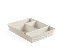 TATAY Organisateur de Tiroir Bohol | Set de 4: A6 + A5 + A4 + Slim | Paniers et Boîtes de Rangement | Design Minimaliste Fonctionnel | Ordre Maison et Bureau | Plastique 100% Recyclé sans BPA, Ecohome