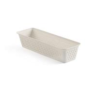 TATAY Organisateur de Tiroir Slim Bohol | Paniers et Boîtes de Rangement | Design Minimaliste Fonctionnel | Ordre Maison et Bureau | Plastique 100% Recyclé sans BPA | 8,5x26x5,5 cm, Ecohome
