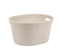 TATAY Panier à linge Baobab ECOHOME, avec couvercle, 35 l de capacité, en polypropylène, sans BPA, plastique 100% recy eige Dimensions : 41 x 33 x 50 cm