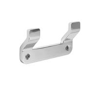 TATAY Patère Double de la Collection Flat, de Aluminium, 10 x 2.2 x 5.3 cm | TATAY Patère Double de la Collection | de Aluminium | 10 x 2.2 x 5.3 cm | Finition de Couleur | Usage Quotidien, Chrome