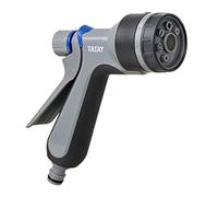 TATAY Pistolet d'Arrosage Premium, Protection Solaire, Installation Facile | TATAY Pistolet Arrosage Premium | Connecteur Universel | 7 Positions | Régulateur de Débit | Protection Solaire, Gris - Noir