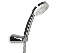 TATAY Pommeau Calma avec Support et Flexible 1,5 m, Diamètre 10 cm | Kit de Douche Calma | Structure en ABS | Cinq Jets d’Eau | Économie d’Eau | Système Anticalcaire, Chromé