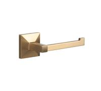 TATAY Porte Papier Toilette sans perçage ou avec vis | Kit Glue&Fix (jusqu'à 10 kg) & vis Inclus | Acier Inoxydable | 12 x 4,5 x 12 cm - Modèle Iconik - Or