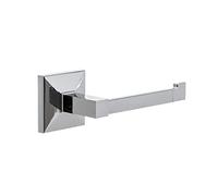 TATAY Porte-Rouleau sans Couvercle de la Collection Iconik, en Acier Inoxydable et zamak, avec système de Fixation Drill Fix ou Colle adhésive. Mesures: 6 x 6,5 x 16 cm