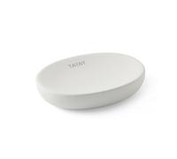 TATAY Porte-Savon en céramique Doux, Toucher Doux et Finition Mate, sans BPA, Blanc. Dimensions : 11,2 x 8,2 x 2,5 cm
