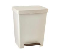 TATAY Poubelle Cuisine avec Pédale Cubik 21L | Finition Mate | Intérieur et Extérieur | Pour Sacs de 20 à 30L | Plastique 100% Recyclé Sans BPA | 33,5x30x39 cm, Ecohome