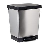 Poubelle Tatay Cubki 23 l argent Argent Taille unique
