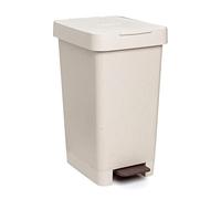 TATAY Poubelle Cuisine avec Pédale Smart 25L | Design Compact et Fonctionnel | Pour Intérieur et Extérieur | Compatible avec Sacs de 30L | Plastique 100 % Recyclé Sans BPA | 26x36x47cm, Ecohome