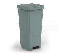 TATAY Poubelle Cuisine avec Pédale Smart 40L | Design Compact et Fonctionnel | Pour Intérieur et Extérieur | Compatible avec Sacs de 30 à 50L | Plastique Recyclé Sans BPA | 33x31x67cm, Vert