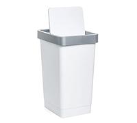 TATAY Poubelle de Cuisine Smart, Capacité 25L, Couvercle Basculant, Polypropylène, Sans BPA, Sac Poubelle 30L. Blanc. Dimension 26 x 34 x 47cm Taille Unique