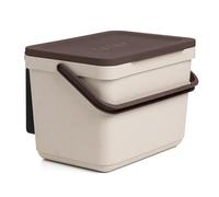 TATAY Poubelle Organique Cuisine 6L | Composteur Cuisine Smart avec Support et Vis Incluses | Design Compact et Fonctionnel | Matériaux 100 % Recyclés | 26,5x20,5x18,5 cm, Ecohome