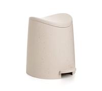 TATAY Poubelle Salle Bain 3 L à Pédale, Nettoyage Facile, Modèle Standard | TATAY Poubelle Bain à Pédale 3 L | Couvercle Soft-Close | Nettoyage Facile | 19 x 21,8 x 22,1 cm | Modèle Standard, Ecohome