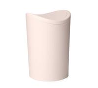 TATAY Poubelle Salle Bain 6L avec Couvercle Bascule | Capacité 6L | Design Compact et Moderne | Matériau Résistant et Facile à Nettoyer | 19 x 19 x 28 cm - Modèle Standard - Beige