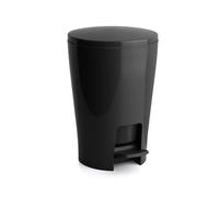 TATAY Poubelle Salle Bain à Pédale Diabolo 5 L, 19 x 21 x 28,2 cm | TATAY Poubelle Salle Bain à Pédale | Plastique Résistant Haute | 19 x 21 x 28,2 cm | Capacité de 5 L | Entretien Maison, Noir