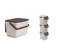 TATAY Poubelles de Cuisine Smart 6 L et Easy Waste 20 L, Set de 3