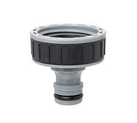 TATAY Raccord de robinet femelle Premium 33,3 mm | Installation Facile | Protection Solaire | Gris et Noir | Dimensions : 4,2 x 4,2 x 4,1 cm