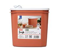 TATAY Recipient Soupe 2 L Fresh | Couvercle à Pression Top Flex avec Bec Verseur | Boite a Soupe | Micro-ondes, Lave-vaisselle, Frigo, Congélateur | Plastique sans BPA | 18,4 x 9,7 x 19 cm, Orange