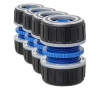 TATAY Réparation/Adaptateur/Réparateur Premium de tuyau 1/2" (12,5mm) - 5/8" (15mm), Protection solaire, Installation facile, Gris - Noir (Lot de 4)