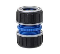 TATAY Réparation/Adaptateur/Réparateur Premium de tuyau 3/4" (19mm), Protection solaire, Installation facile, Gris - Noir