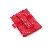TATAY Sac Sandwich Réutilisable - Urban Food Textile Baguette | Pochette Gouter Ajustable avec Sangles | Doublure PEVA Imperméable | Sans BPA | 72,5x0,3x44 cm, Pois Rouge