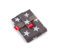 TATAY Sac Sandwich Réutilisable - Urban Food Textile Baguette | Pochette Gouter Ajustable avec Sangles | Doublure PEVA Imperméable | Sans BPA | 72,5x0,3x44 cm, Étoiles Grises