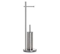 TATAY Support Papier Toilette sur Pied | Porte-Rouleau avec Brosse WC en Acier Inoxydable | Base Lestée pour Une Stabilité Optimale | Accessoire de Salle de Bain Élégant | 20,5 x 20,5 x 74,5 cm
