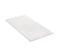 TATAY Tapis de Bain Antidérapant, Caoutchouc SBS - TP avec 94 ventouses, Rectangulaire, Design Diamant, Blanc. Mesure 72 x 36 cm, 5513101