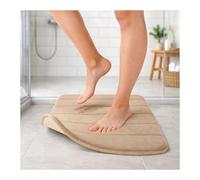TATAY Tapis de Bain Nuvola, 100% Microfibre, Antidérapant, Absorbant, Séchage rapide, Toucher doux, Effet mémoire, Lavable, Beige. Mesure 40 x 60 cm