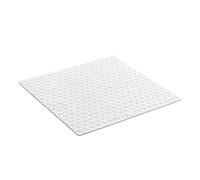TATAY Tapis de Douche Antidérapant, Caoutchouc SBS - TP avec 120 ventouses, Carré, Design Diamant, Blanc. Mesure 54 x 54 cm