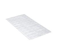 TATAY Tapis de Douche Antidérapant, PVC, avec ventouses, Résistant à la moisissure et aux Microbes, Antibactérien, Design Barcelona, Translucide. Mesure 72 x 36 cm