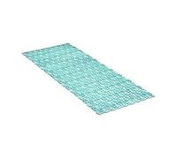 TATAY Tapis de Douche Antidérapant, PVC, avec ventouses, Résistant à la moisissure et aux Microbes, Antibactérien, Design Poissons, Turquoise. Mesure 97 x 36 cm