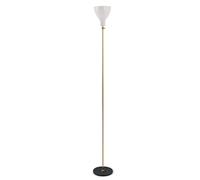 TATO Lady V Lampadaire Laiton & Blanc Droit