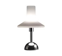 TATO Olly Lampe à Poser Chrome & Blanc Medium