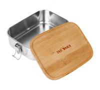 Tatonka Boîte à déjeuner en acier inoxydable I 800 ml bambou - Boîte à pain avec couvercle en bambou et fermeture à étrier - Incassable, sans substances nocives, passe au lave-vaisselle, sans