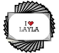 Tatouage à l'eau pour décoration de porche | I Love Layla Happy for Taupe Decor (6 x 9 cm)