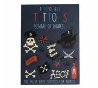 Tatouage enfant Rex London temporaires Beware Of Pirates (x2) Noir 11,1x16,4x0,1 cm