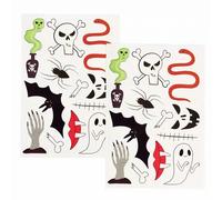 Tatouage enfant Rex London temporaires Effrayant (x2) Noir 11x16x0,1 cm
