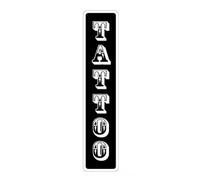Tatouage Street Sign Decals Shop Tattoo DeDecals Ink | Panneau en métal intérieur/extérieur 40 x 10 cm