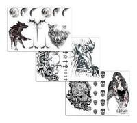 tatouages éphémères halloween - modèle aléatoire - ptitclown 23147 Noir G