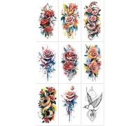Tatouages Éphémères Imperméables Pour Tout L'Avant-Bras, Avec Symboles, Totems, Animaux, Crânes Et Textes. 210 * 114mm A046