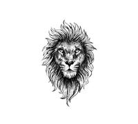 Tatouages Éphémères Longue Durée Et Imperméables Lion Herbal Printemps/Été Pour Hommes Et Femmes Sexy