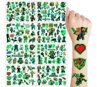 Tatouages Lumineux pour Enfants - 8 Feuilles Temporaires Imperméables, Kit de Décoration de Fête, Cadeau d'Anniversaire